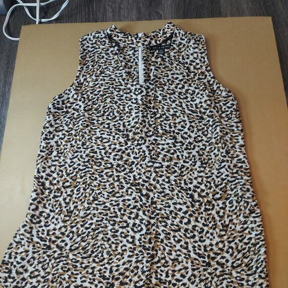 Zac & Rachel V-Neck Animal Print Sleeveless Blouse S Mobwife Dopamine Corporate - Picture 7 of 14